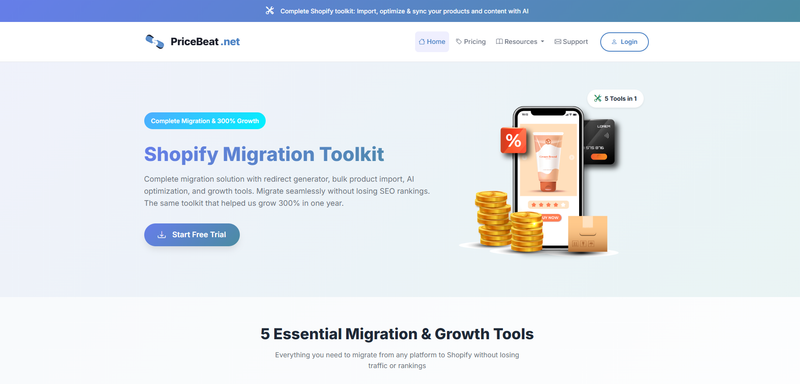 Shopify App - Price Beat