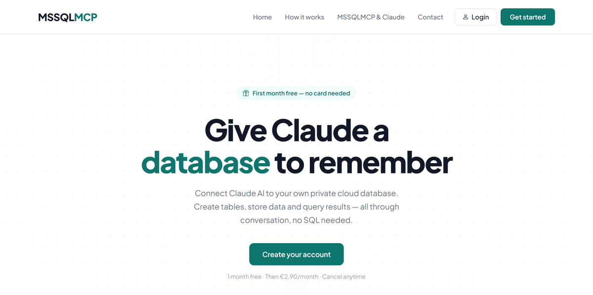 MSSQLMCP screenshot