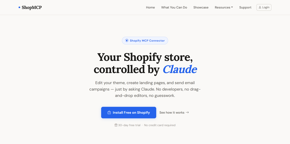 Shop MCP screenshot